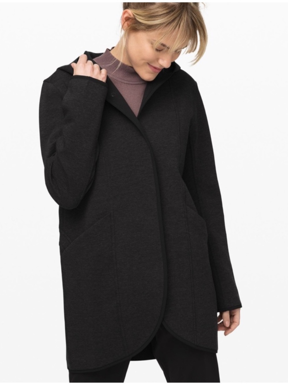 Lululemon Urban Horizons Reversible Jacket Heathered Charcoal Gray / Black